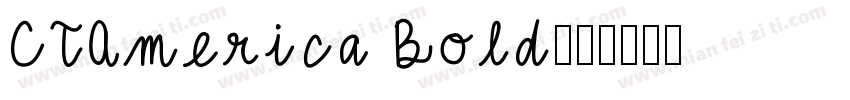 CTAmerica Bold字体转换